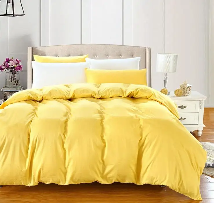 Пурпурный красный желтый синий хлопковый двуспальный односпальный пододеяльник