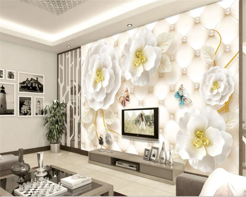 Beibehang 3d wallpaper background mural living room sofa bedroom jewellery rose tv custom any size wall papel tapiz | Обустройство