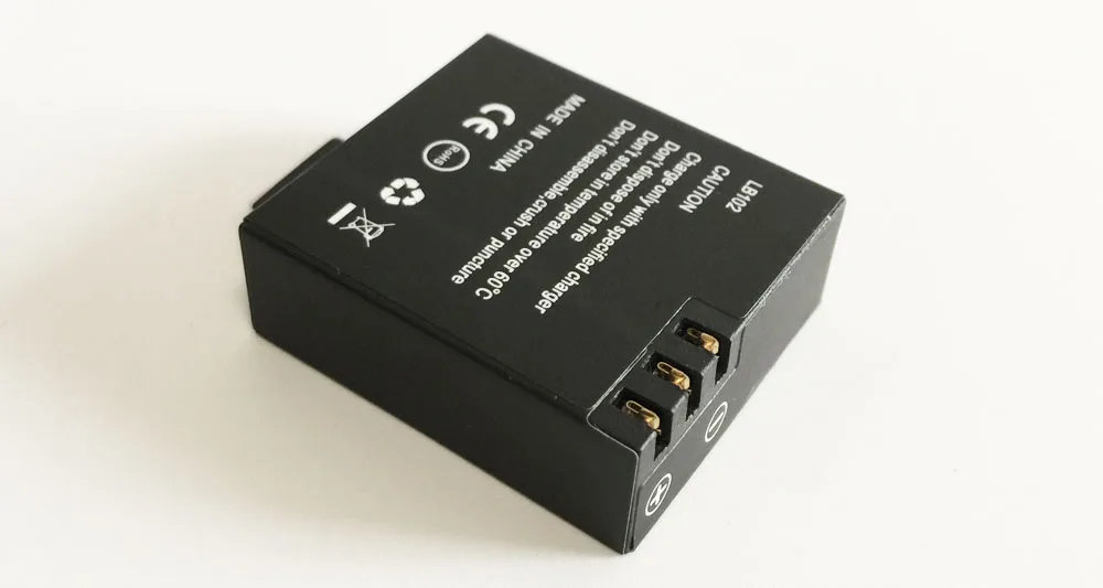 Аккумулятор GitUp 1000mAh резервный перезаряжаемый литий-ионный аккумулятор для GitUP Git2/Git2P WiFi Спортивная Экшн-камера