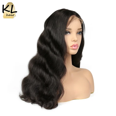 250% плотные волнистые человеческие волосы на сетке спереди, парики для черных женщин, естественный цвет, бразильские волосы без повреждений, парик с детскими волосами, парики KL Hair