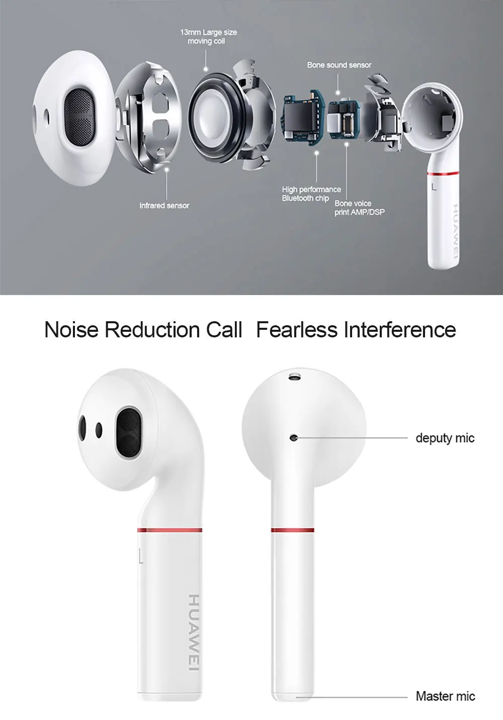 Оригинальные беспроводные наушники huawei 2 FreeBuds 2 Pro TWS, Bluetooth, Bone Voiceprint ID, водонепроницаемая гарнитура для деловых занятий спортом с микрофоном