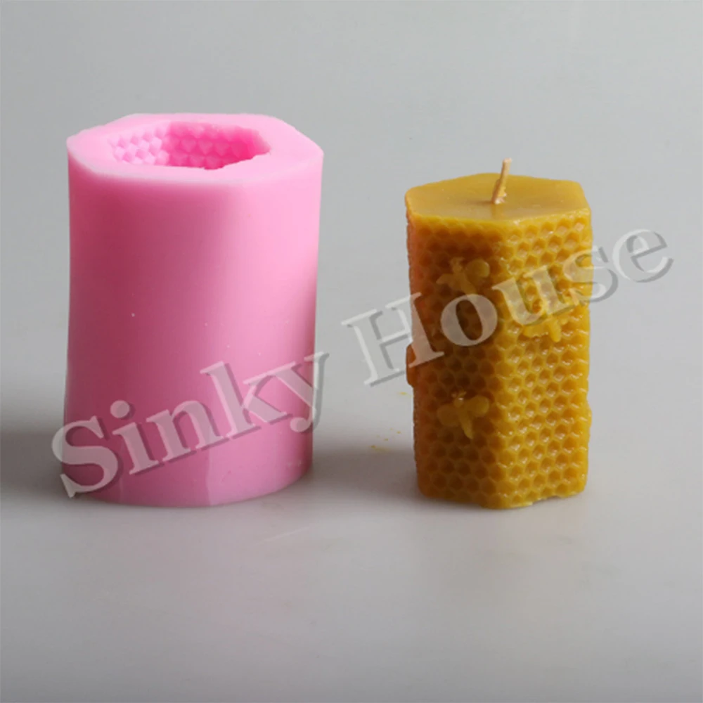 Honeycomb candle silicone mold several geometry candle mold DIY DIY handmade candle mold