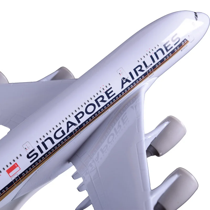 20 см A380 авиакомпании Singapore Airlines модели Airbus металлические украшения авиация для