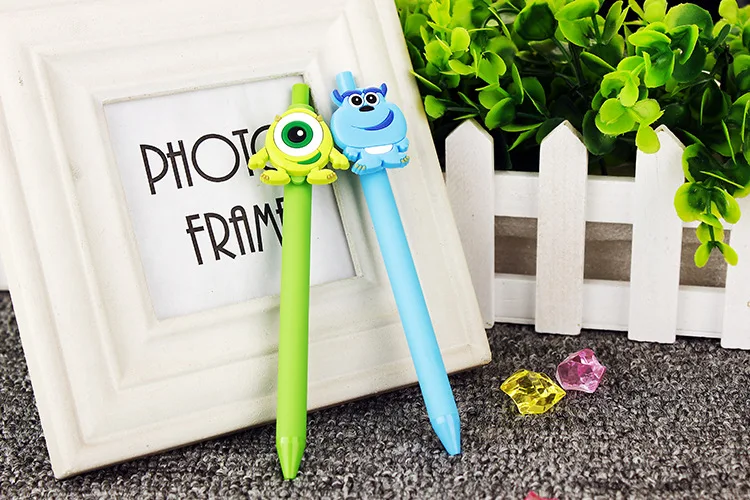 Monsters inc. Sulley конфетный цвет, матовый 0,5 мм Черная гелевая ручка, креативное обучение, канцелярские принадлежности, шариковая ручка для детей