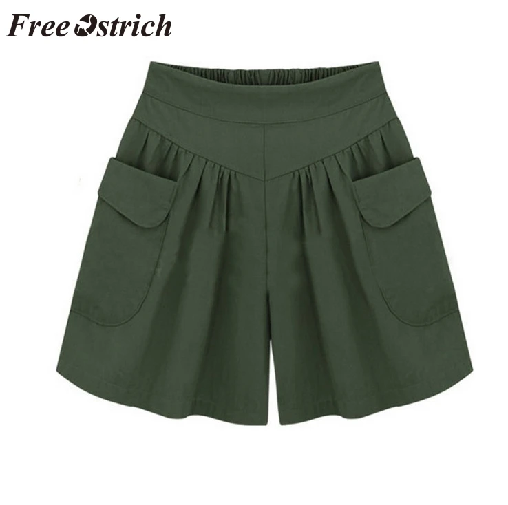Женские шорты с карманами FREE страуса свободные летние повседневные большого