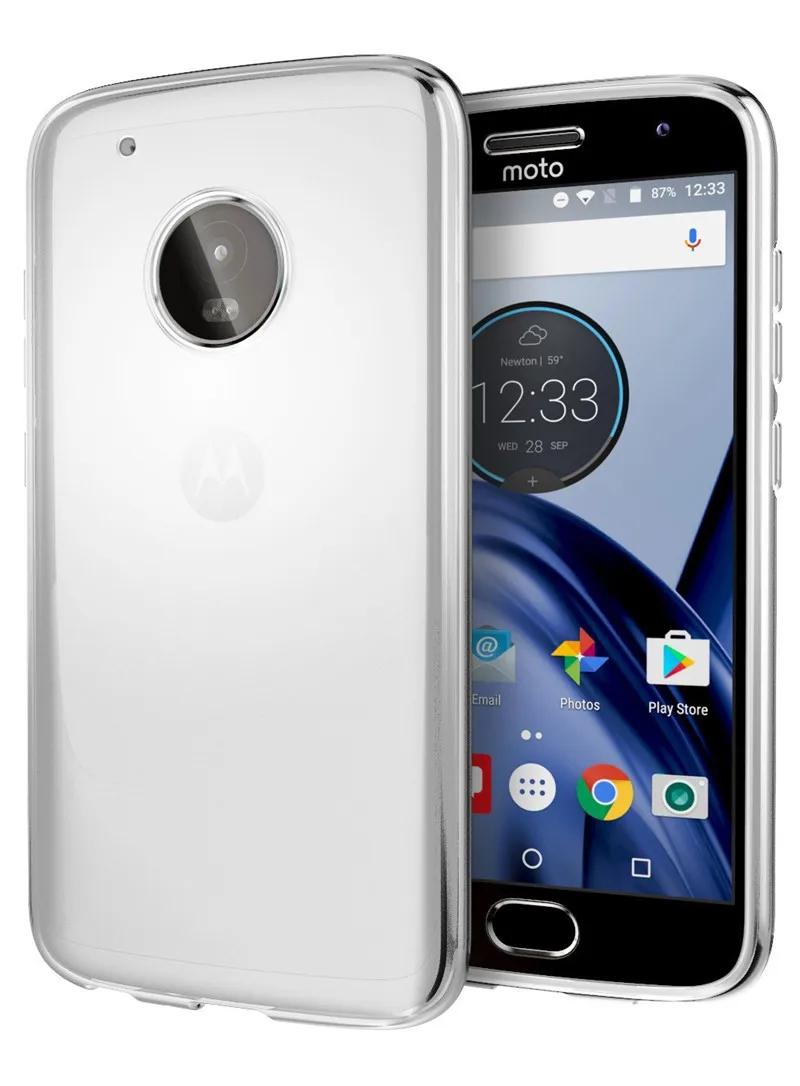 Для Motorola G5 Телефон Защитный Чехол Прозрачный Ультра-тонкий Тонкий Силиконовый