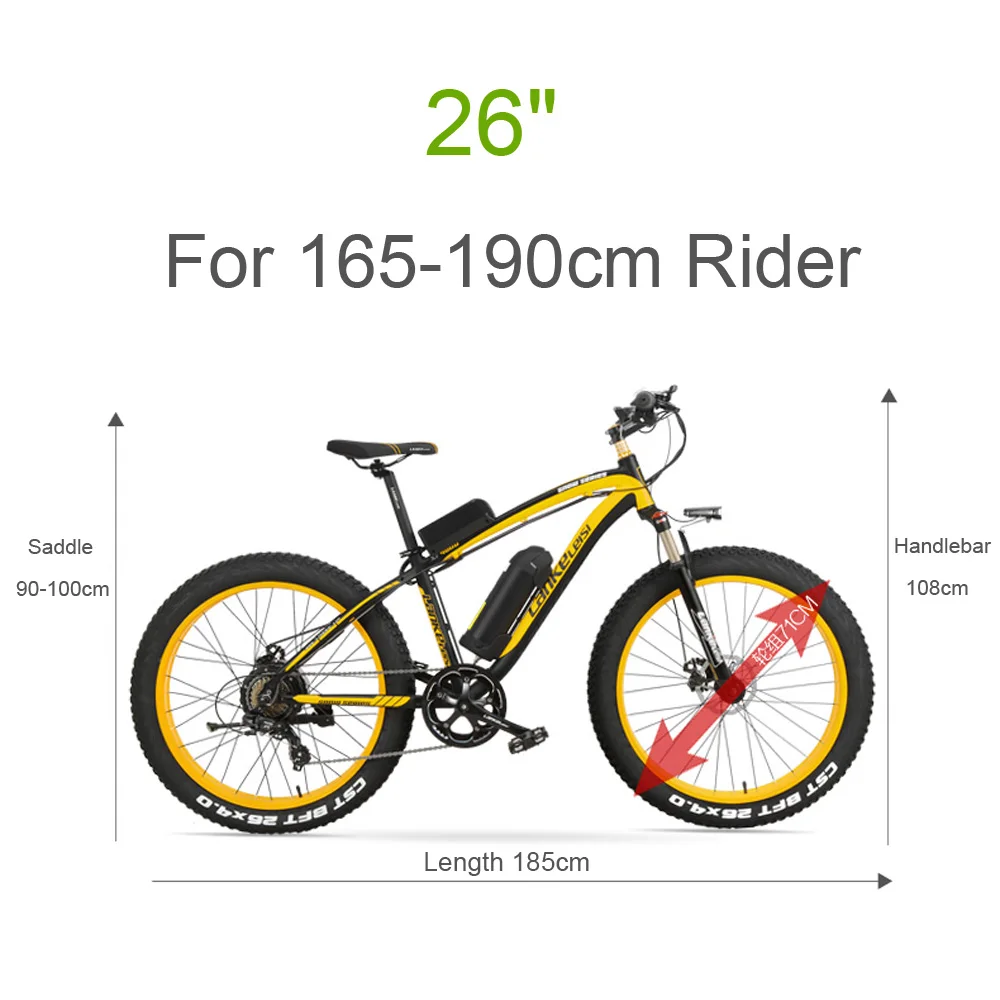 XF4000 Электрический горный велосипед 26 Дюймов 4 0 Fat EBike 1000 Вт 48 В снегоход 7 скоростей