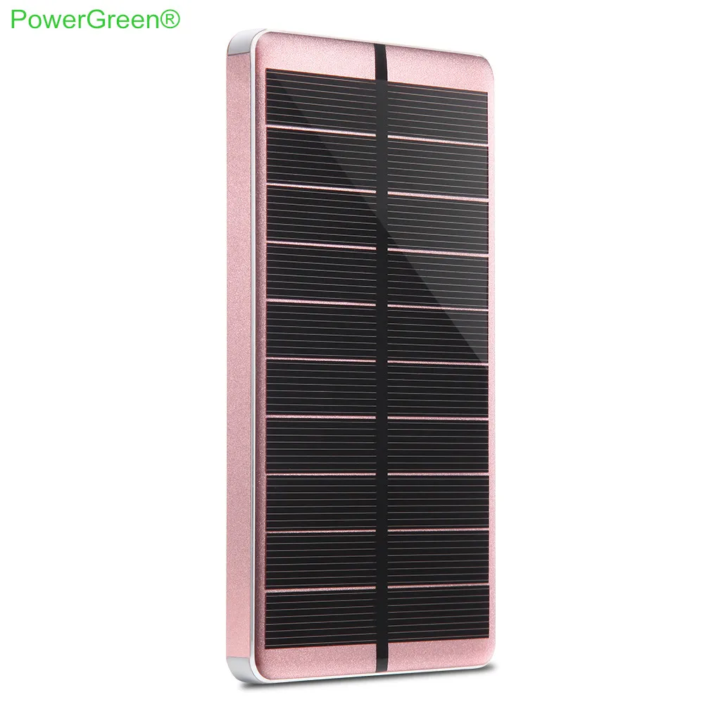 PowerGreen запасная мощность 5 В 2A солнечное зарядное устройство 10000 мАч солнечная