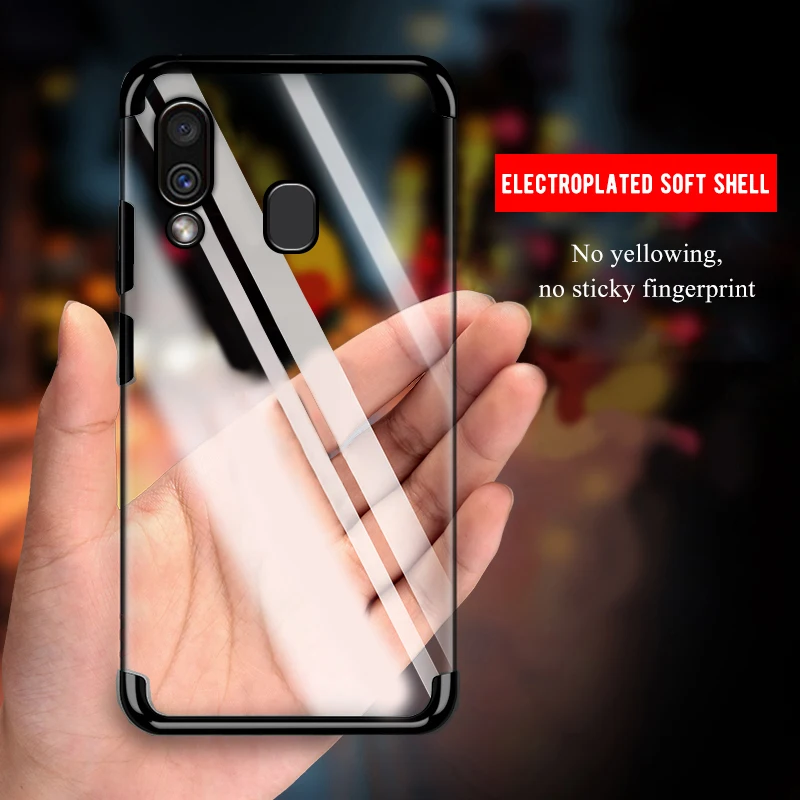 Plating Soft TPU Case For Samsung Galaxy A10 A30 A50 S10E S10 S8 S9 Plus M10 M20 M30 Cover Transparent Silicone Phone Back Cases | Мобильные