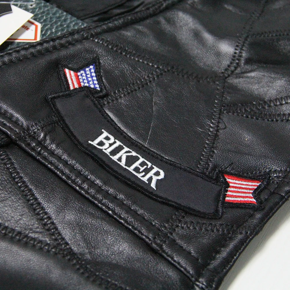 New Motorcycle Jacket Mens Genuine Leather Vest Punk Retro Classic Style Biker Club Casual Moto Clothing | Автомобили и мотоциклы