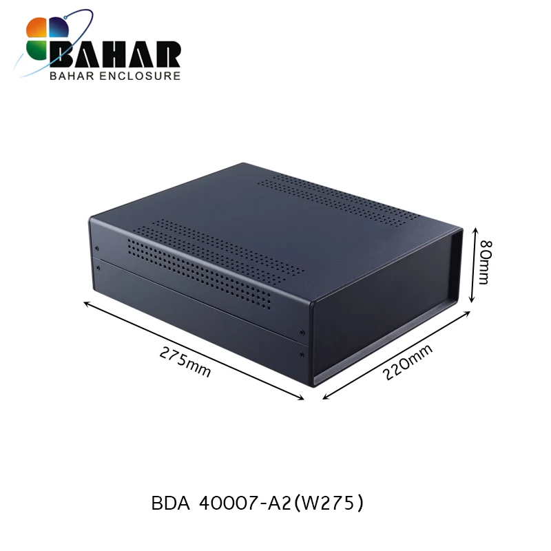 BDA40007-A2(W275) Электронный корпус изделия Железный корпус diy Железный проект чехол инструмент чехол 220*80*275 мм для источника питания распределительная коробка - Цвет: BDA40007-A2(W275)