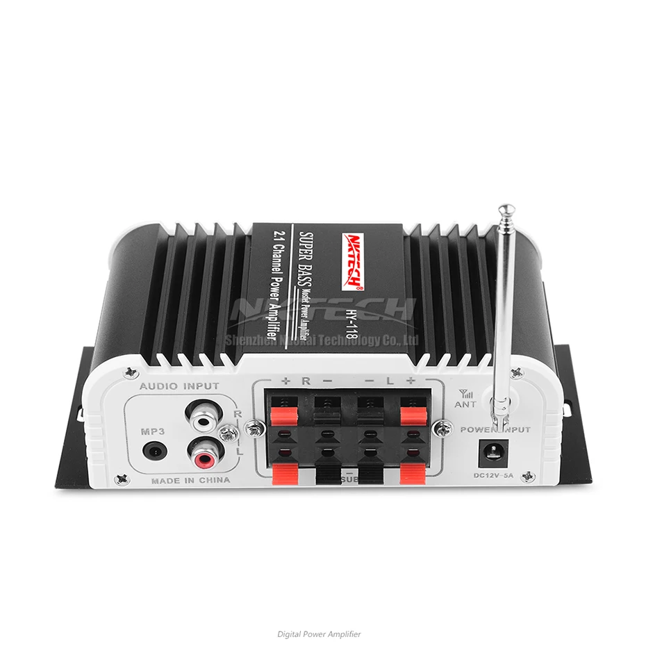 Автомобильный усилитель мощности NKTECH HY 118 цифровой аудиоплеер Bluetooth 2 1 каналов 45