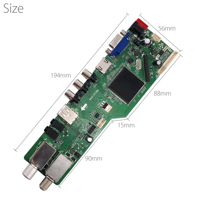 JABS 5 OSD Game RR52C.04A Support Digital Signal DVB-S2 DVB-C DVB-T2/T ATV Universal LCD Driver Board USB Play Media 30Pin 6 B |