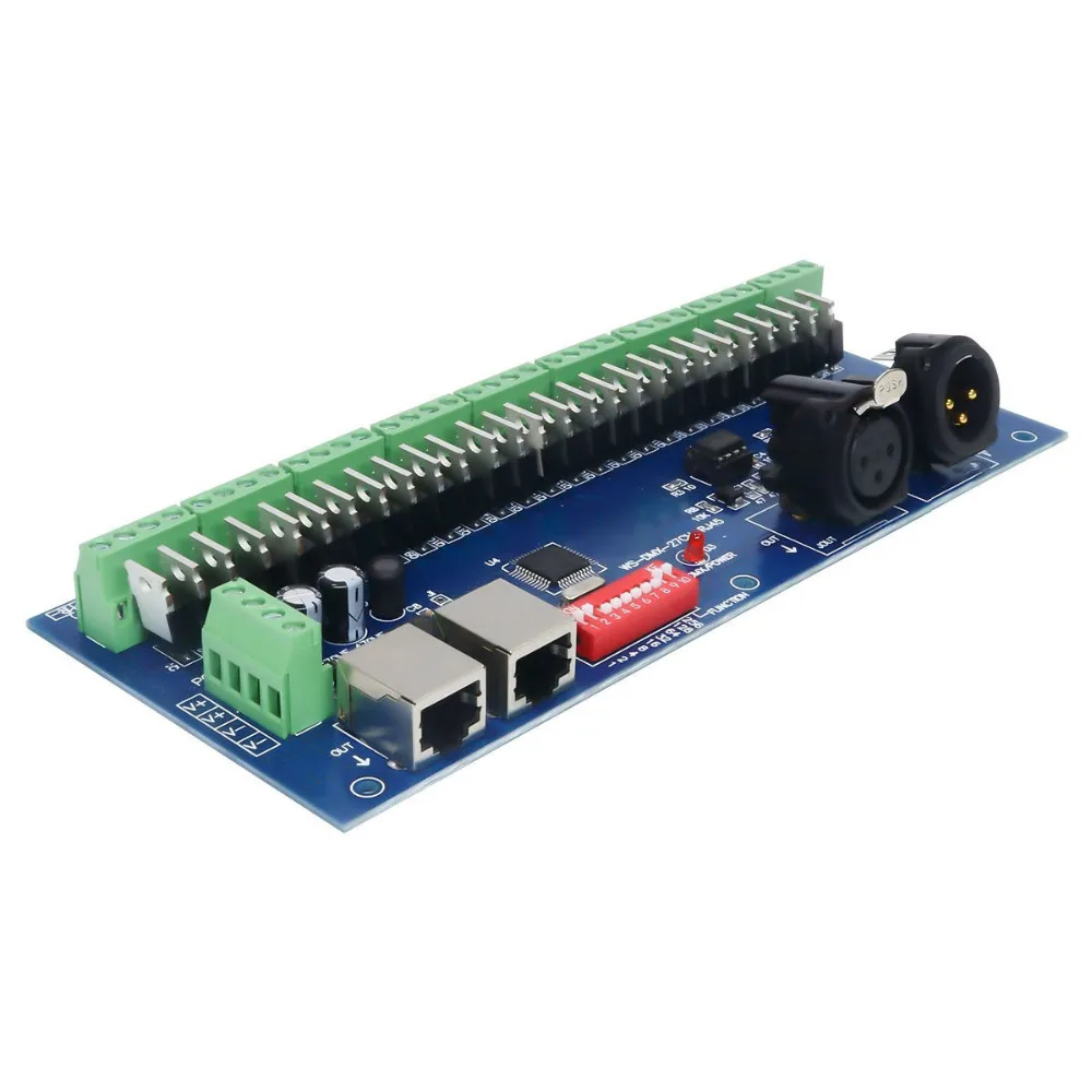 Фото 27CH Easy DMX512 декодер 27-канальный DMX контроллер светодиодный привод имеет (XLR & RJ45) 9 27CH Easy DMX512 декодер 27-канальный DMX контроллер светодиодный привод имеет (XLR & RJ45) 9