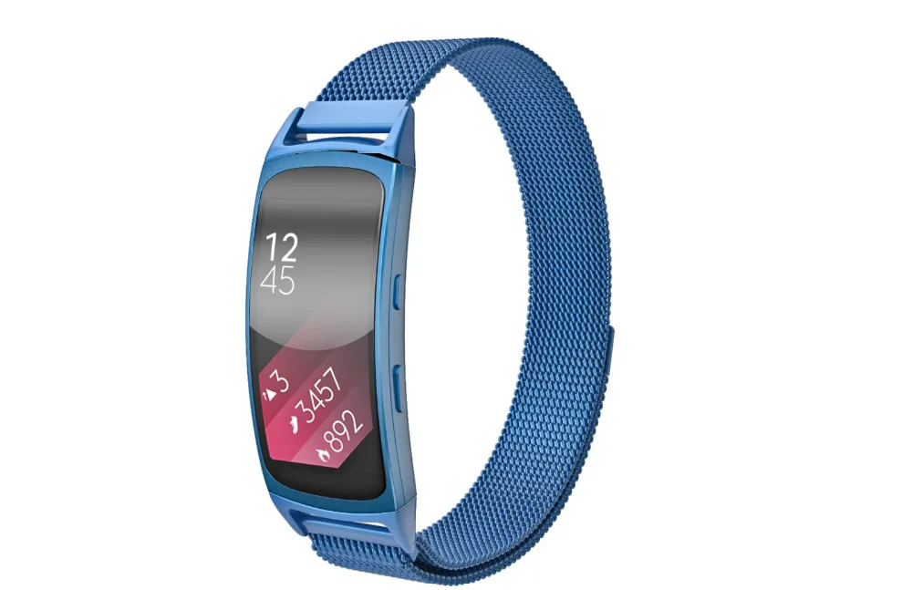 Миланские часы из нержавеющей стали, ремешок на запястье для samsung Galaxy gear fit 2 fit2, SM-R360, gps, Магнитная Петля, браслет, ремешок для часов