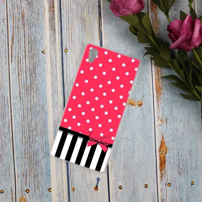 Прозрачный чехол в горошек для Sony Xperia Z3 Z5 Premium M4 Aqua M5 X XA XA1 C4 C5 E4 E5 XZ XZ2 Compact Plus - купить