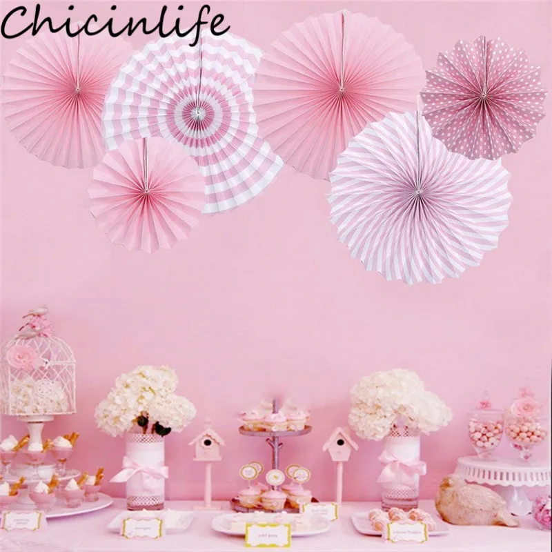 Chicinlife 6 шт. поделки DIY веера из папиросной бумаги маленькие цветы помпон шары