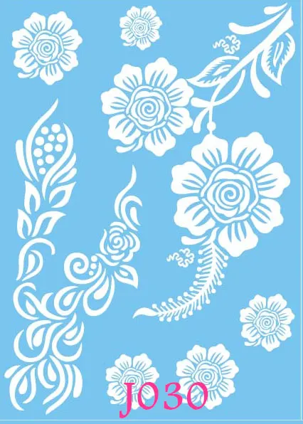 1 шт. кружевной стикер-Татуировка в виде браслета белая хна ремешок на запястье