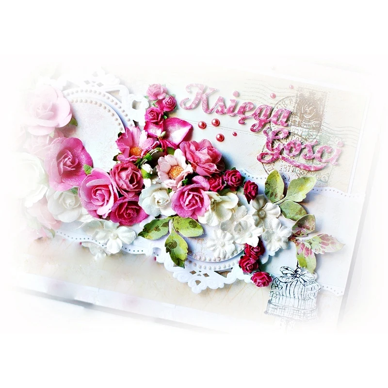 

Polish Romantic Love Letters Shape Metal Cutting Dies Stencil For Scrapbooking Embossing DIY Paper Card Handcrafts