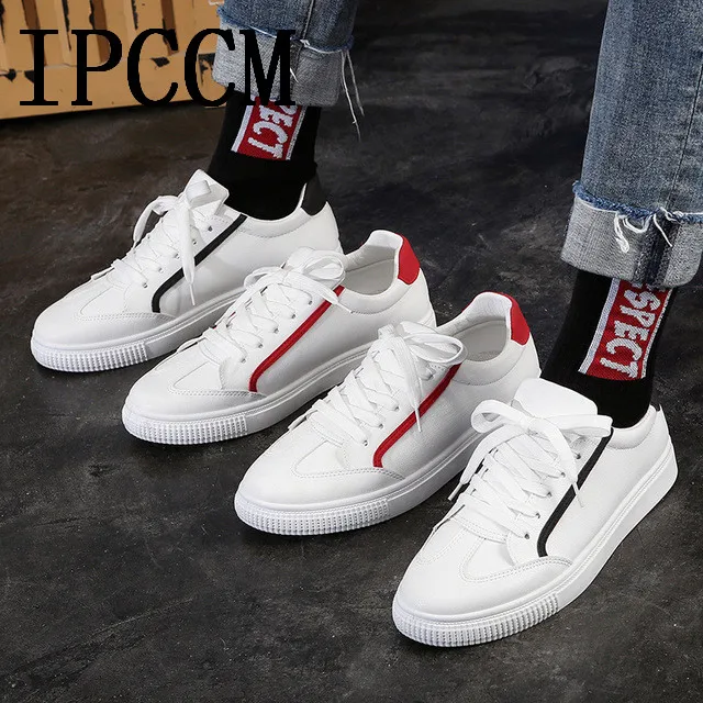 2019 spring new men's shoes European and American trend all-in-one soft leather small white fashion | Обувь