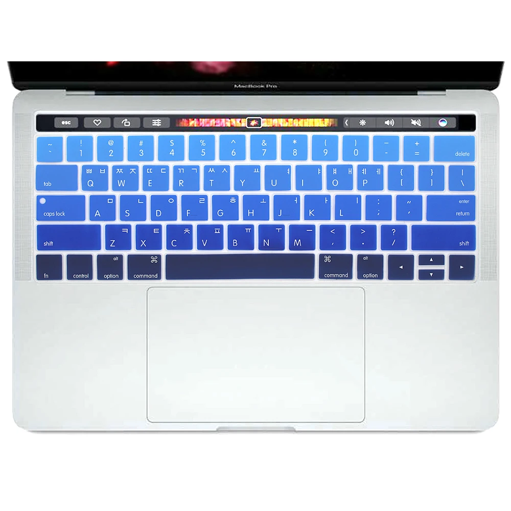 Силиконовый чехол для клавиатуры Apple Macbook Pro 13 3 дюйма A1706 и 15 4 A1707 (версия 2017 с