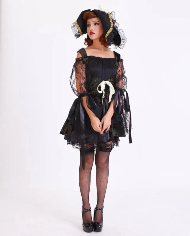 Женский сексуальный костюм ведьмы из мультфильма Маленький пират костюмы для