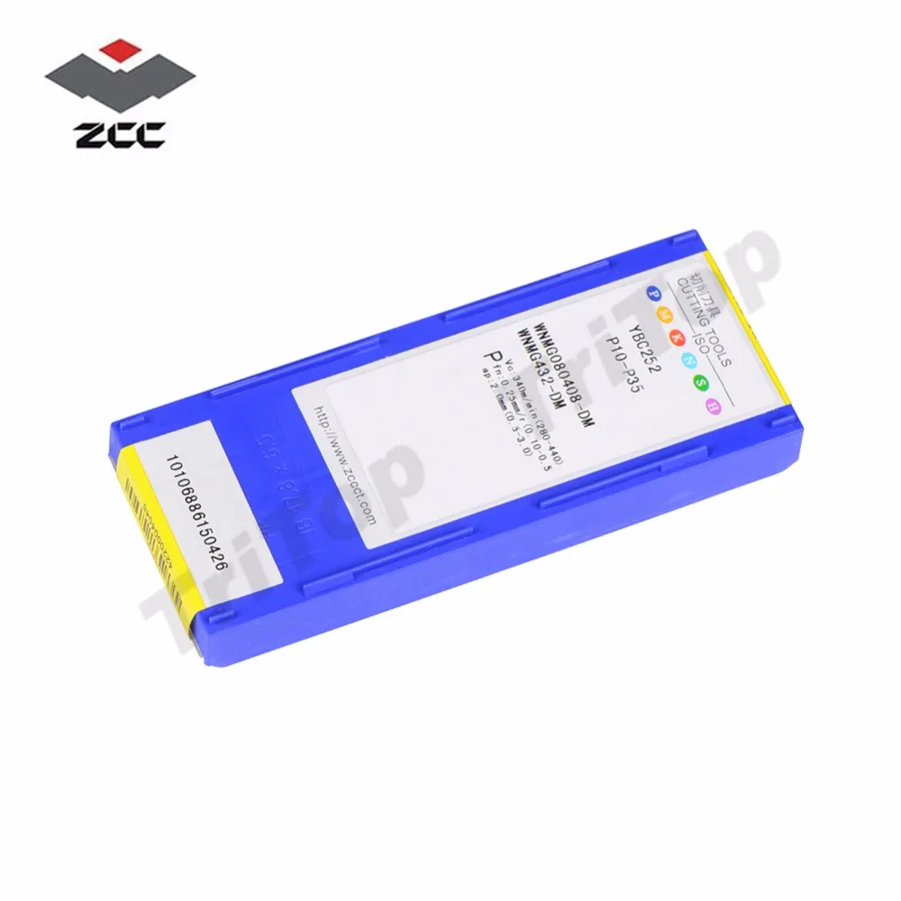 

WNMG080408-DM YBC252 ZCC.CT turning insert WNMG 080408 WNMG432 semi-finishing for steel WNMG080408 CNC lathe metal tool