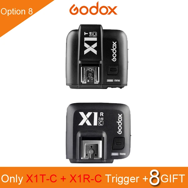 X1T-C X1R-C Godox X1t X1 комплект ttl 2,4G беспроводной триггерный передатчик вспышки приемник для Canon для Nikon для sony TT685 V860 II Вспышка speedlite - Цвет: X1T-C X1R-C