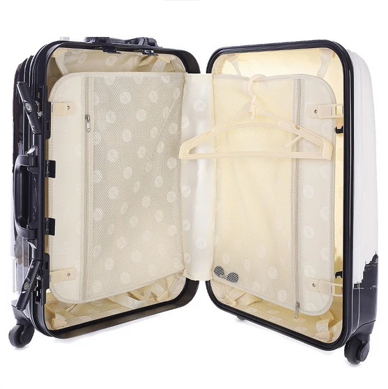 Алюминиевый каркас Классический чемодан на колесиках из АБС для багажа багажник