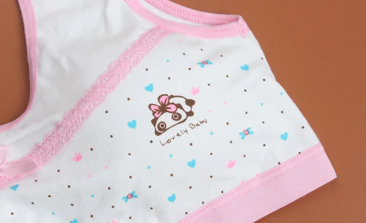 Спортивный бюстгальтер для девочек детский с принтом кота из мультфильма