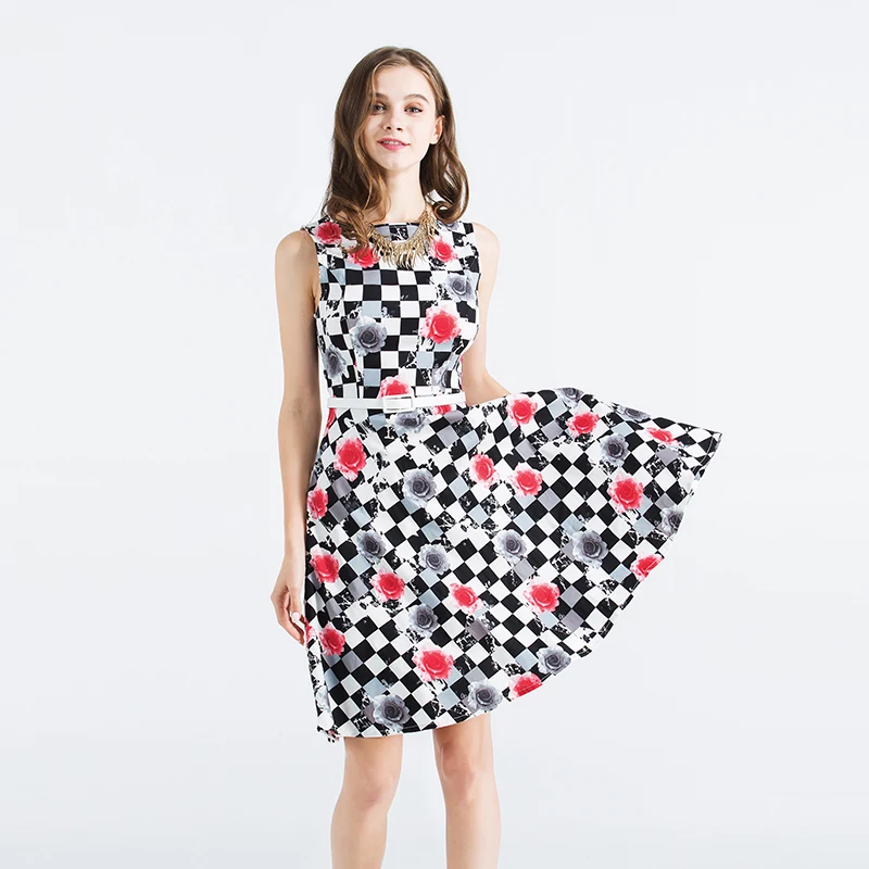 Mssnng лето dress женщины 2017 бальные платья линии vintage bodycon jurk хлопок одежда колен