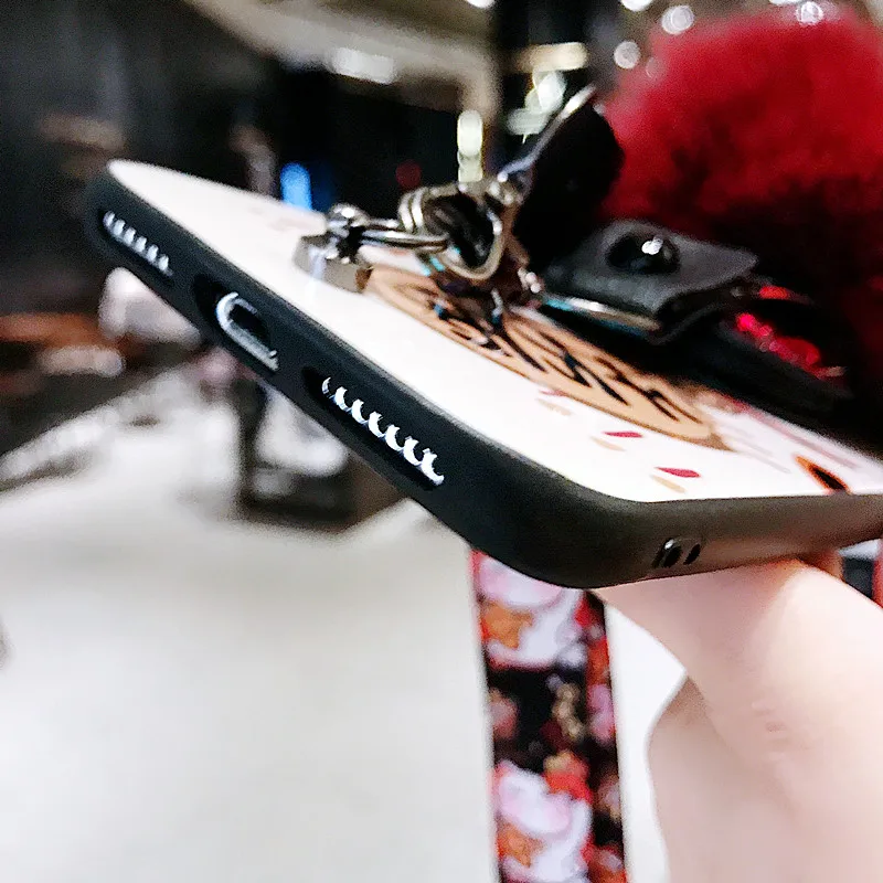 Роскошный защитный чехол для iphone XS max XR X с изображением кошки, мягкий чехол для iphone 11 Pro max 6 7 8 plus Maneki Neko+ ремни