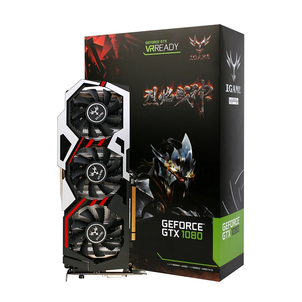 Новая видеокарта GeForce IGame GTX 1080 ёмкость UT V2 лучшие красочные Графика карты 256bit GDDR5X