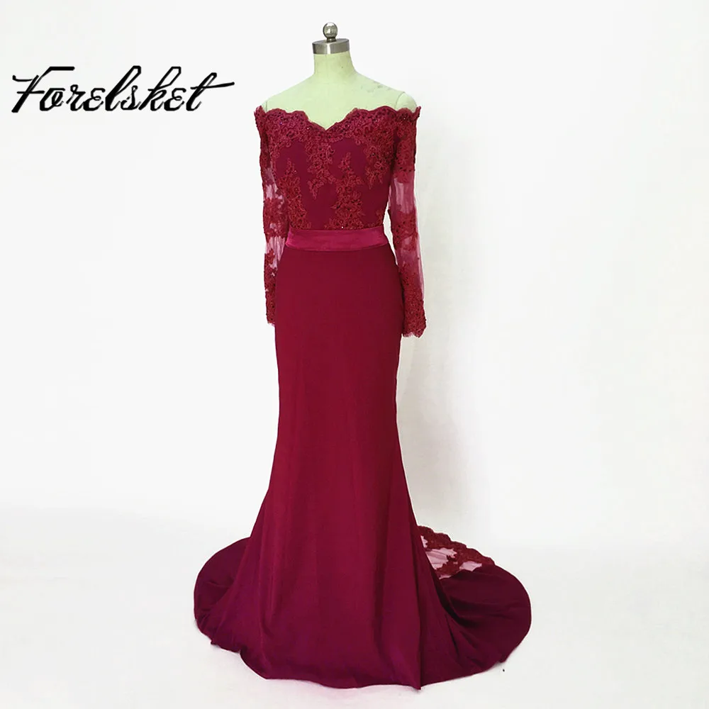 Vestido de festa, длинное платье русалки для подружки невесты на свадьбу, халаты-быстрая, очаровательное торжественное платье для невесты - Цвет: burgandy
