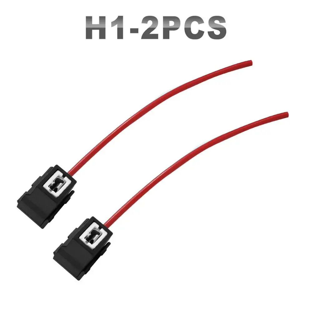 JGAUT H1 H7 H13 H8 H9 H11 9007 Ceramic Socket Type Headlight Bulb Plug Connector Wiring Harness |