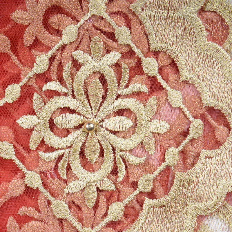 Базин брод в красных цветах бусины базин богатый 2019 красивый и с тюлем кружевная