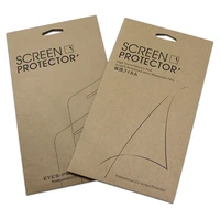 30pcslot 10x18cm two styles kraft paper mobile phone screen protector film paper packaging box for iphone 7 plus galaxy note 7
