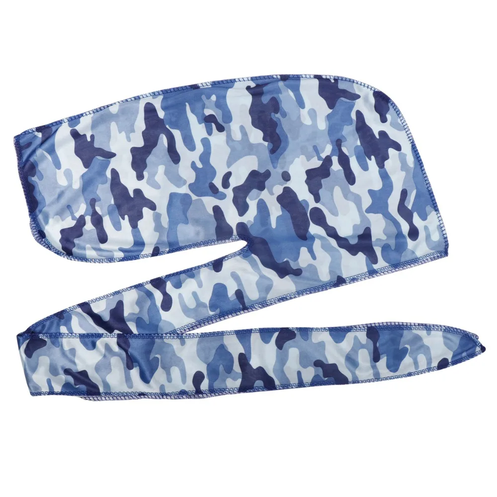 Аксессуары для волос, камуфляжные банданы Durag, повязка на голову, шапки для мужчин и женщин, длинный хвост, Пиратская шапка, волнистая, Ду ДУ, раг, тюрбан, головной убор