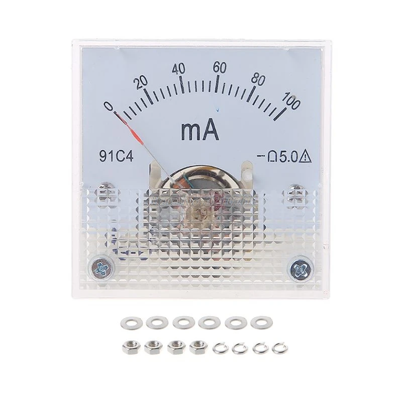 Класс 2,5 Точность DC 20mA 30mA 50mA 100mA 200mA 300mA 500mA 0-1A 2A 3A 5A 10A амперметр переменного тока аналоговые Панель Амперметр 91C4