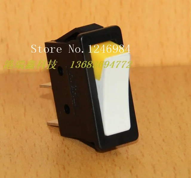 [SA]HIGHLY HIGHLY power switch rocker R11-00 R11-2A long flat black side white yellow--100PCS/LOT | Обустройство дома