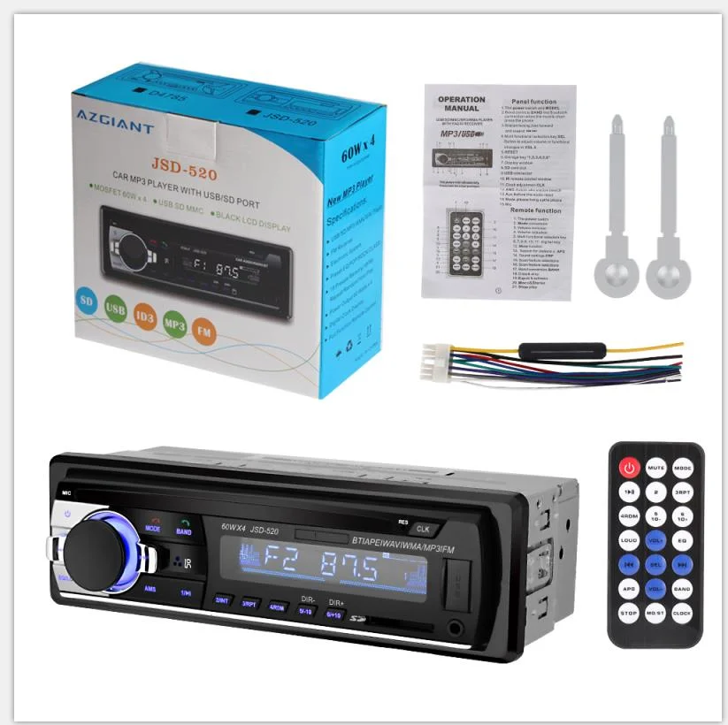 

AZGIANT Remote Control Autoradio 12V Car Radio 1 Din Bluetooth MP3 Player FM/USB/Radio For Phone Car Audio ISO 12PIN
