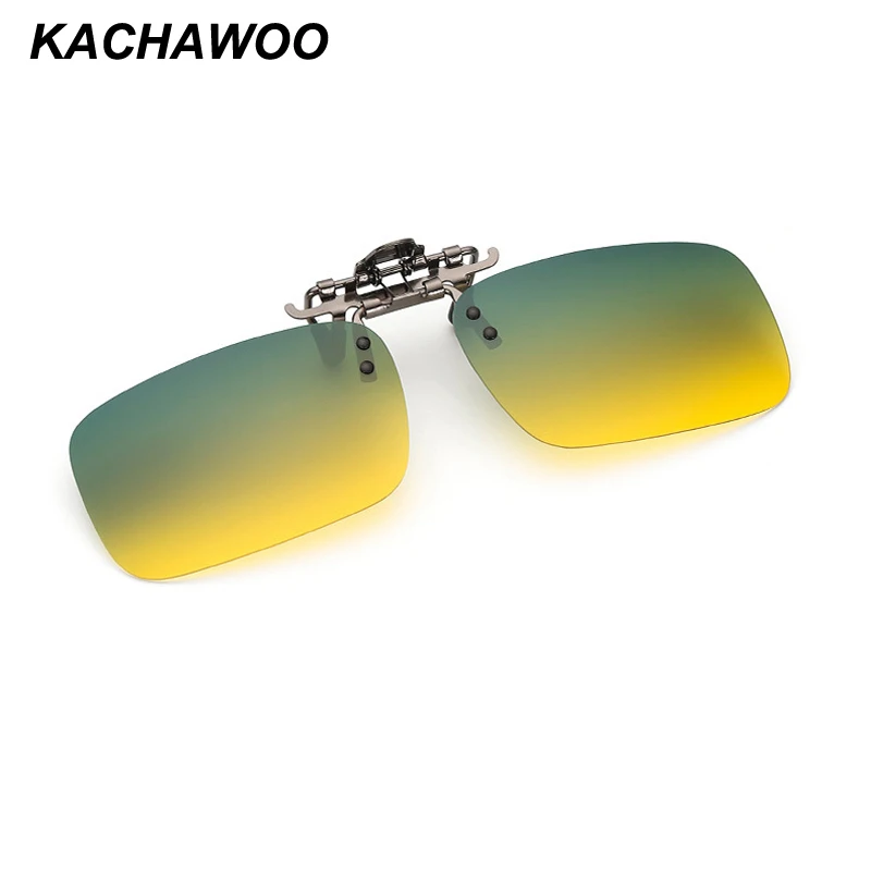 

Kachawoo wholesale 12pcs polarized clip on sunglasses men driving day&night vision driving prescription glasses clip on women