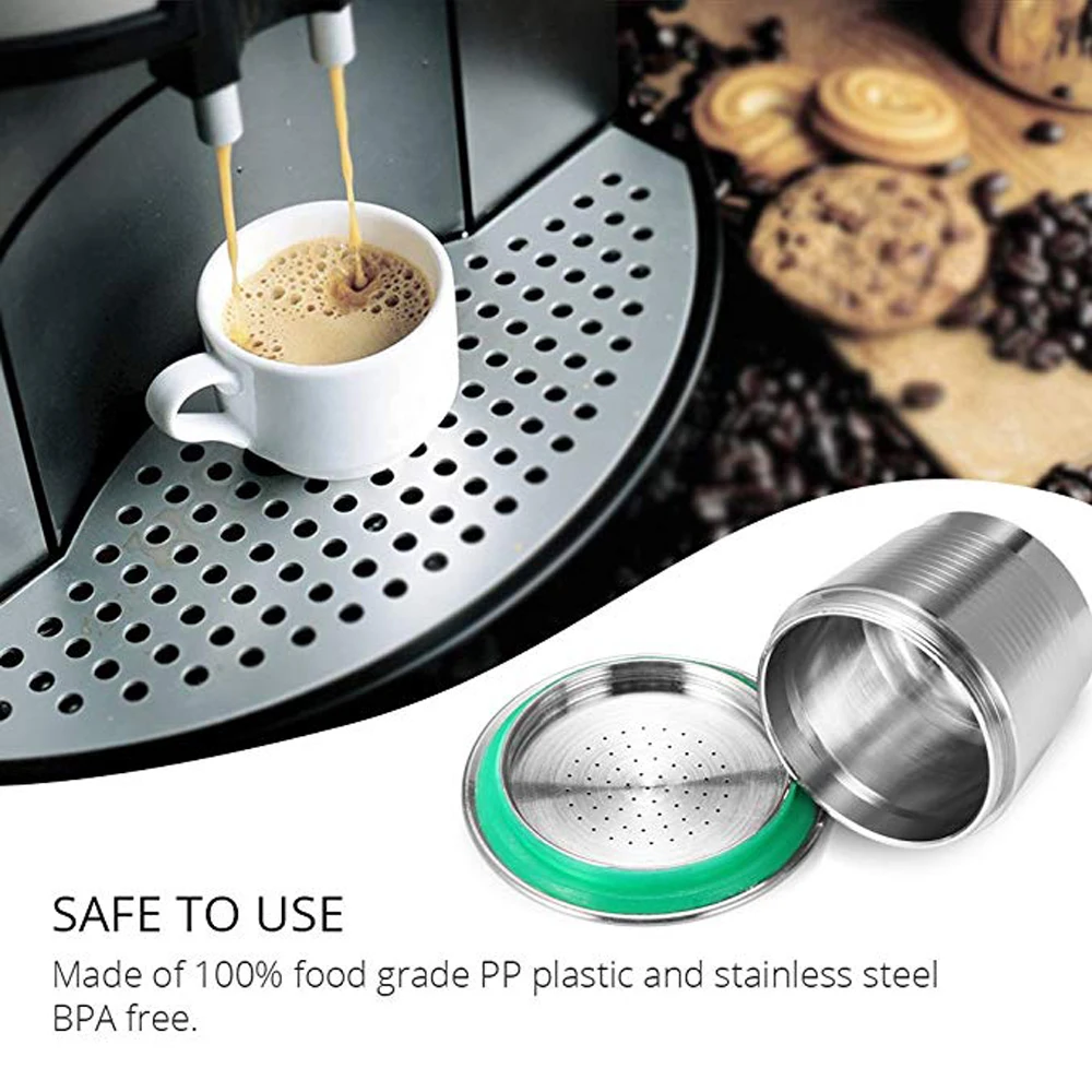 Nespresso многоразовые капсулы нержавеющая сталь кофе inox кафе Перманентный кофе фильтр трамбовки кофейная посуда для машин Nespresso