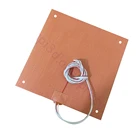 Материал США! Силиконовая нагревательная Подушка CR10 310x310 мм для Creality CR-10, кровать для 3D принтера с отверстиями для винтов, клейкая подложка + датчик