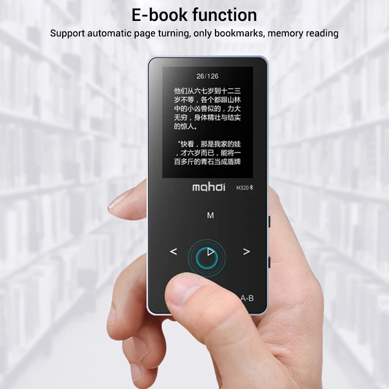 Металлический Bluetooth 4,1 MP3-плеер Bulit-in динамик с fm-радио/запись электронная книга портативный тонкий без потерь звук walkman