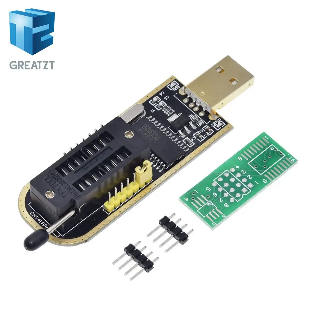 1pcs Smart Electronics CH340 CH340G CH341 CH341A 24 25 Series EEPROM Flash BIOS USB Programmer with Software& Driver