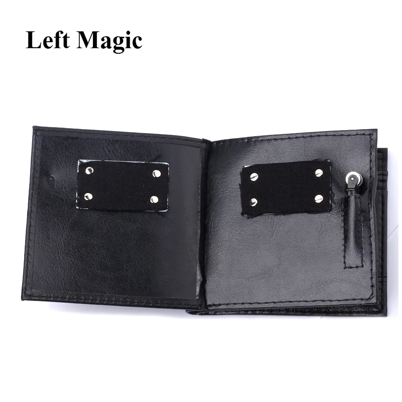 Огненный кошелек волшебные трюки кожаный бумажник волшебный трюк для сцены