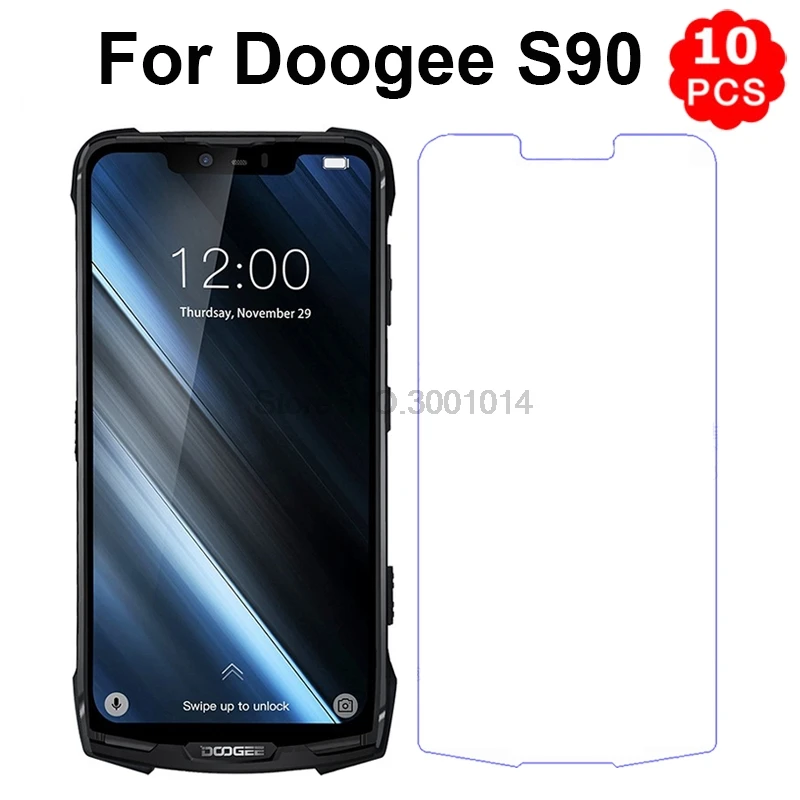 

10 шт закаленное стекло Для Doogee S90 6,18 "Защитное стекло для экрана Премиальный мобильный телефон Стекло Для Doogee S90 IP68 защитная пленка