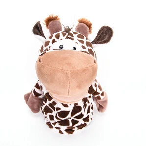 Giraffe Милые Мультяшные животные, плюшевые куклы, собака, жираф, обезьяна, утка, Зебра, Лев, кукла, детские игрушки, животные, игрушки, ручные кукольные игрушки - Цвет: Giraffe