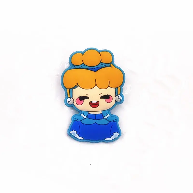 7 шт Эльза Анна мультфильм Русалка Принцесса Золушка ПВХ Pinbacks Значки Броши